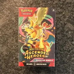Pokemon TCG Mega Evolution Ascended Heroes Booster Bundle Box 6 Booster Packs - Image 1