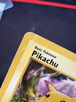 Pikachu Shadowless Red Cheeks 58/102 Pokemon Base Set Damaged - Image 3