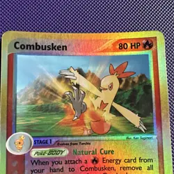 Pokemon TCG Combusken 28/109 EX Ruby & Sapphire 2003 Reverse Holo LP/MP - Image 2
