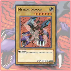 YuGiOh Meteor Dragon PRC1-EN001 Super Rare 1st Edition Premium Collection Tin - Image 1