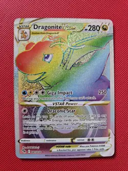 The Pokemon Company Dragonite VSTAR 081/078 Pokemon GO Secret Rare Full Art Holo - Image 1