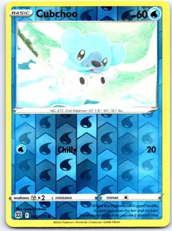 Cubchoo 042/172 Common Brilliant Stars Pokemon Reverse Holo NM - Image 1