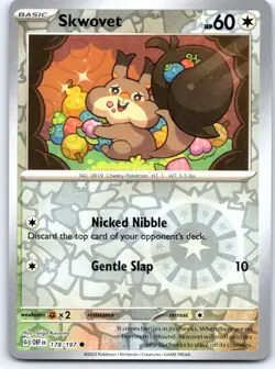 Skwovet 178/197 Common Obsidian Flames Pokemon NM - Image 1