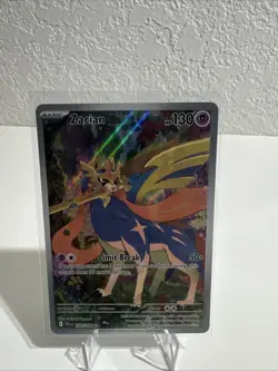 Zacian 100/094 Phantasmal Flames Illustration Rare Full Art Pokemon TCG MINT - Image 1