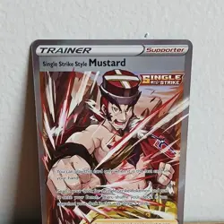 Pokemon Single Strike Style Mustard TG28/TG30 Brilliant Stars Holo Ultra Rare - Image 1