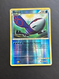 Pokemon TCG Kyogre Call of Legends 12/95 Reverse Holo Rare LP - Image 1