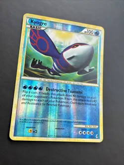 Pokemon TCG Kyogre Call of Legends 12/95 Reverse Holo Rare LP - Image 3
