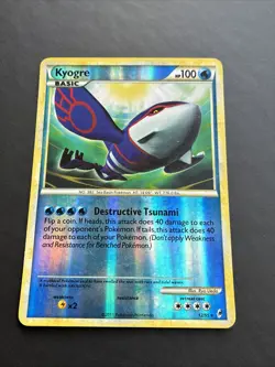 Pokemon TCG Kyogre Call of Legends 12/95 Reverse Holo Rare LP - Image 4