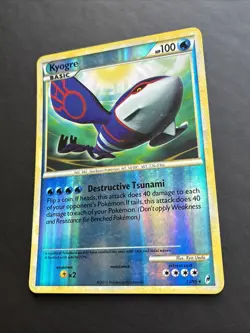 Pokemon TCG Kyogre Call of Legends 12/95 Reverse Holo Rare LP - Image 5