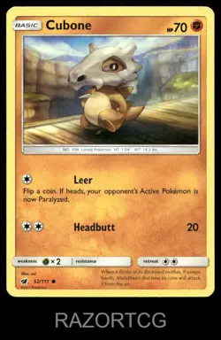 CUBONE 52/111 C CRIMSON INVASION POKEMON LP - Image 2