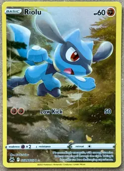 POKEMON TCG CROWN ZENITH RIOLO GALARIAN GALLERY HOLO GG26/GG70 NM+ - Image 1
