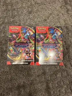 2x Phantasmal Flames Pokemon TCG Booster Bundle New Factory Sealed - Image 1