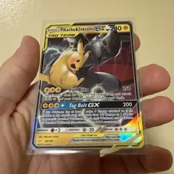 Pokemon Pikachu & Zekrom GX 33/181 SM Team Up TAG TEAM GX Ultra Rare Holo - Image 1