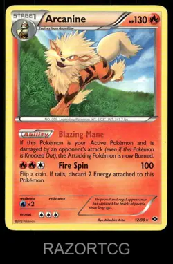ARCANINE 12/99 R NEXT DESTINIES POKEMON LP - Image 1