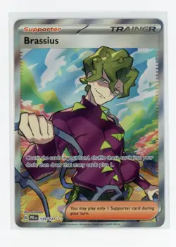 Pokemon TCG Prismatic Evolutions 135/131 Brassius Ultra Rare Trainer - Image 1