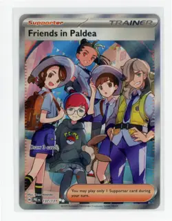 Pokemon TCG Prismatic Evolutions 137/131 Friends In Paldea Ultra Rare Trainer - Image 1