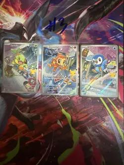 Pokemon TCG First Partner Turtwig Chimchar Piplup Promo Set 040 041 042 - Image 1