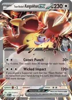 TEAM ROCKET'S KANGASKHAN EX 162/217 DOUBLE RARE ASCENDED HEROES POKEMON NM/M - Image 1