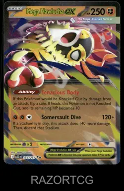 MEGA HAWLUCHA EX 116/217 DOUBLE RARE ASCENDED HEROES POKEMON NM/M - Image 2