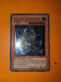 YUGIOH! BLACKWING ELPHIN THE RAVEN RGBT-EN013 1ST ULTIMATE VLP - Image 1