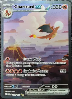 Charizard ex 199/165 SV 151 Special Illustration Rare Full Art Holo English - Image 1