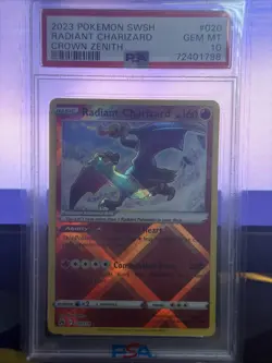 Pokemon Radiant Charizard Crown Zenith PSA 10 - Image 1
