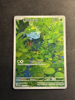 Pokemon Bulbasaur Illustration Rare 166/165 Scarlet & Violet 151 Holo 70 HP - Image 2