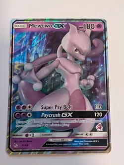 Mewtwo GX 31/68 Mewtwo Stamped Promo Pokemon Ultra Rare Holo Foil English Nice! - Image 1