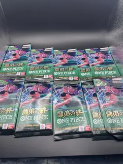 [10 PACK] OP-12 Booster Pack Bond of Master and Disciple ONE PIECE TCG Japanese - Image 1