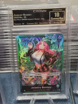 One Piece TCG Slab Lot (5) Jewelry Bonney Alt Art Leader + SRs Crown 10 Gem Mint - Image 3