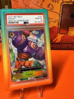 PSA 10 Franky OP07-107 Alt Art 500 Years in the Future 2024 One Piece English - Image 1