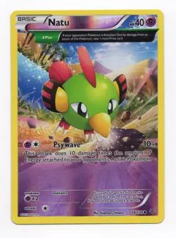 Natu 28/108 - LP - Reverse Holo Full Art - XY Roaring Skies Pokemon TCG Card - Image 1