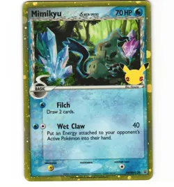 Pokemon Mimikyu (Delta Species) SWSH136 Celebrations Promo MP Card - Image 1