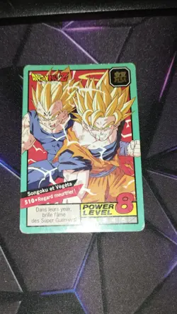 Carte Dragon Ball Z Carddass Grand Combat 510 Power Level Super Battle card - Image 1