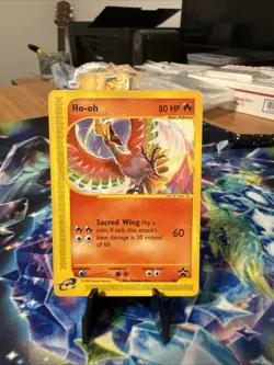 Pokemon TCG Ho-Oh Card 52/53 WOTC Black Star Promo Regular HP - Image 1