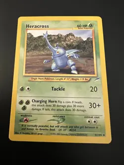 Heracross 41/105 Neo Destiny Unlimited 2002 Pokemon Card Uncommon NM - Image 1