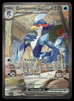 Pokemon Cards Quaquaval ex 260/193 Paldea Evolved Special Illustration Rare NM - Image 1