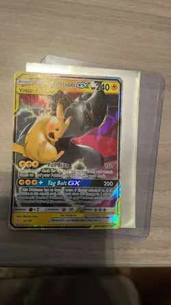 Pokemon TCG Tag Team GX Cards Pickachu And Zekrom And Raichu And Alolan Raichu - Image 1