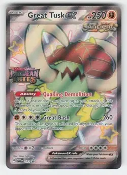 Great Tusk ex SVP 072 Paldean Fates Holo Promo Card - Image 1