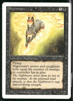 Revised Edition Magic: The Gathering Nightmare NM - Image 1