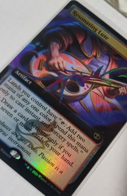 2x RESONATING LUTE - Ext. Art + 1x Foil - Secrets of Strixhaven - MTG Rare - Image 2