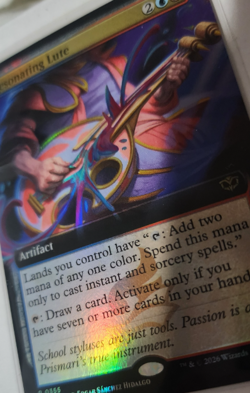 2x RESONATING LUTE - Ext. Art + 1x Foil - Secrets of Strixhaven - MTG Rare - Image 3