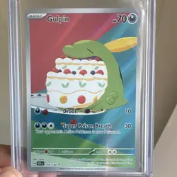 Pokemon Gulpin 154/142 Illustration Rare Full Art Holo SV07 Stellar Crown Card - Image 1