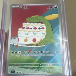 Pokemon Gulpin 154/142 Illustration Rare Full Art Holo SV07 Stellar Crown Card - Image 3
