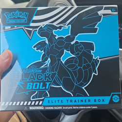 Pokemon TCG Scarlet & Violet Black Bolt Elite Trainer Box English 45ct 2025 - Image 1