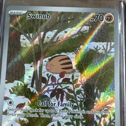 Pokemon TCG Swinub 165/159 SV09: Journey Together Illustration Rare - Image 2