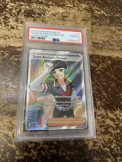 2025 Pokemon Dri En - Destined Rivals 227 Team Rocket’s Proton Ultra Rare PSA 10 - Image 1