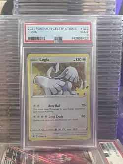 PSA 9 Lugia 2021 Pokemon Celebrations #022 Holo 25th Anniversary - Image 1
