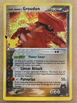 Team Magma's Groudon 9/95 Celebrations: Classic Collection Pokemon NM- Fast Ship - Image 1