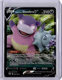 Galarian Slowbro V - 099/189 Ultra Rare Darkness Ablaze NM Pokemon TCG - Image 1